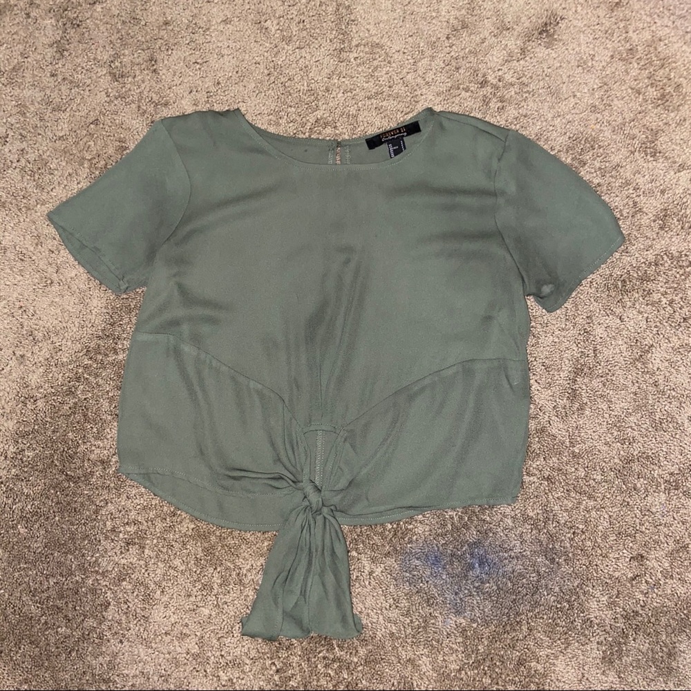 olive green blouse